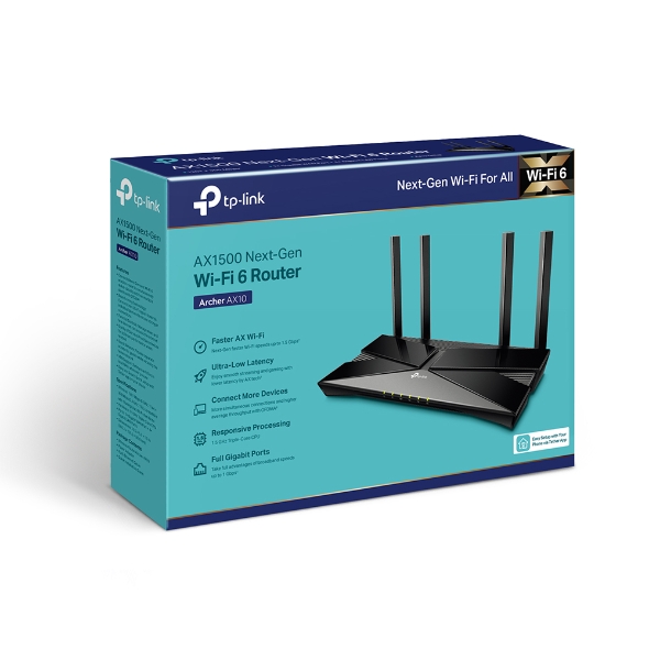 ARCHER AX10 AX1500 WI-FI 6 ROUTER WI-FI 6