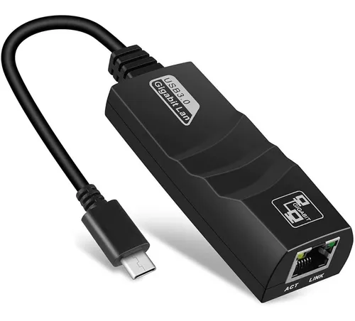 ADAPTADOR USB-C A RJ45 GIGABIT ETHERNET TARJETA DE RED CABLE